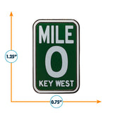 Key West Mile 0 Florida Enamel Pin