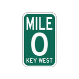 Mile 0 Vinyl Sticker