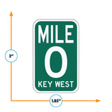 Mile 0 Vinyl Sticker