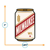 Milwaukee WI Vinyl Sticker
