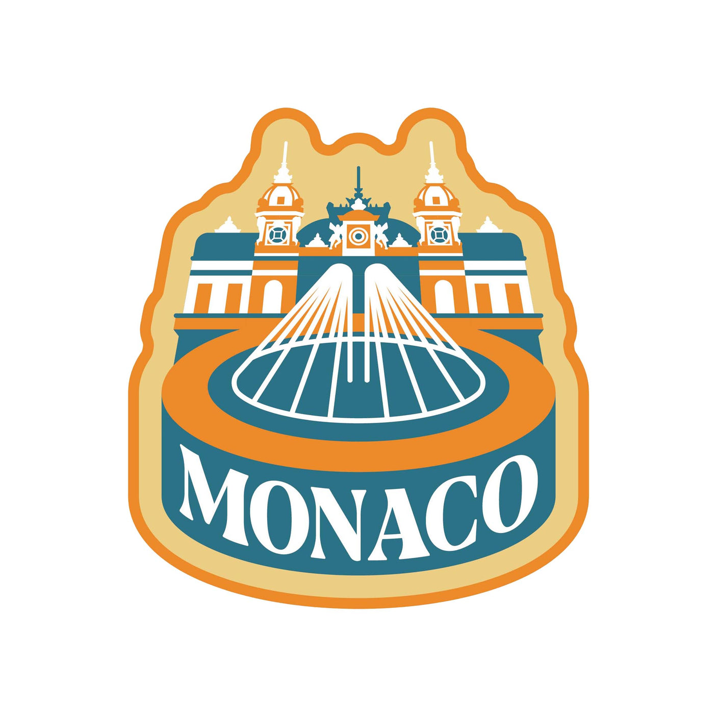 Monaco Enamel Pin