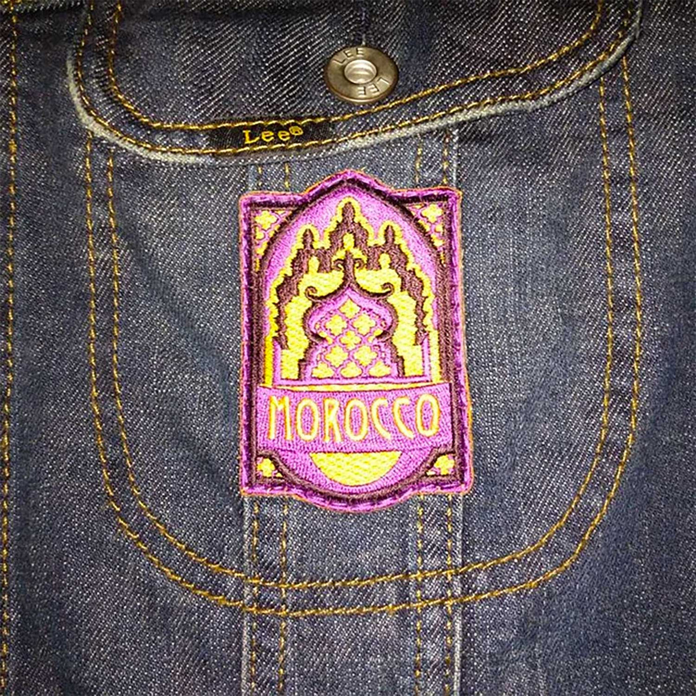 morocco patch on a jacket