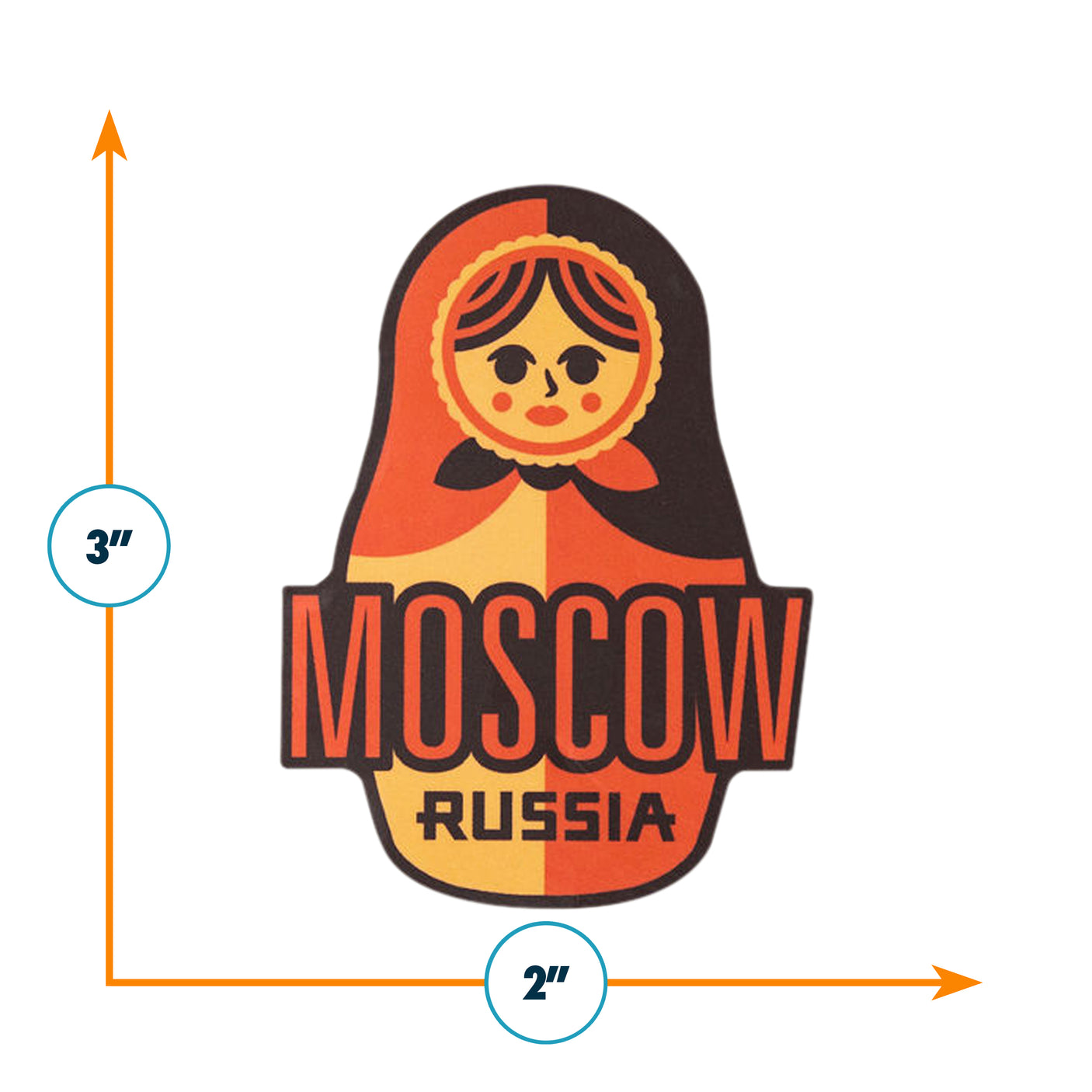 Moscow Russia Sticker