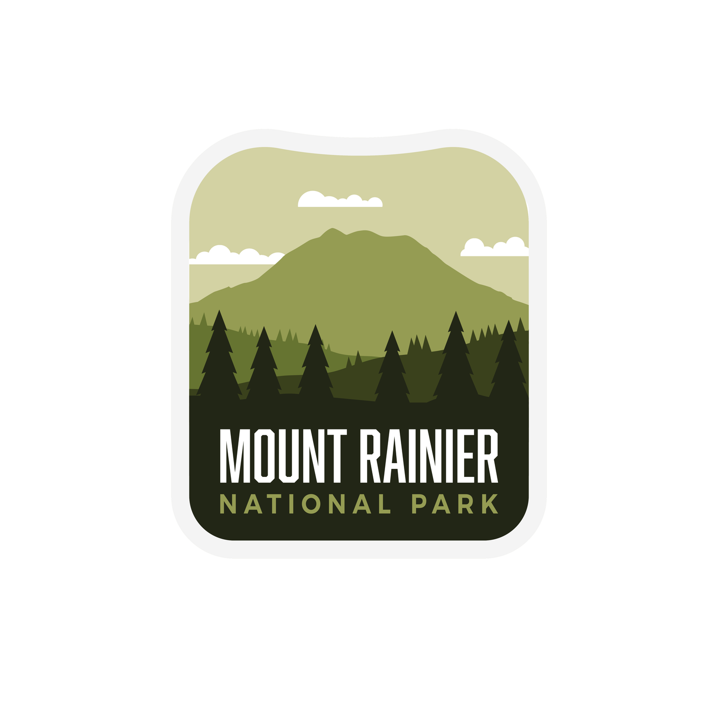 Mount Rainier National Park Sticker
