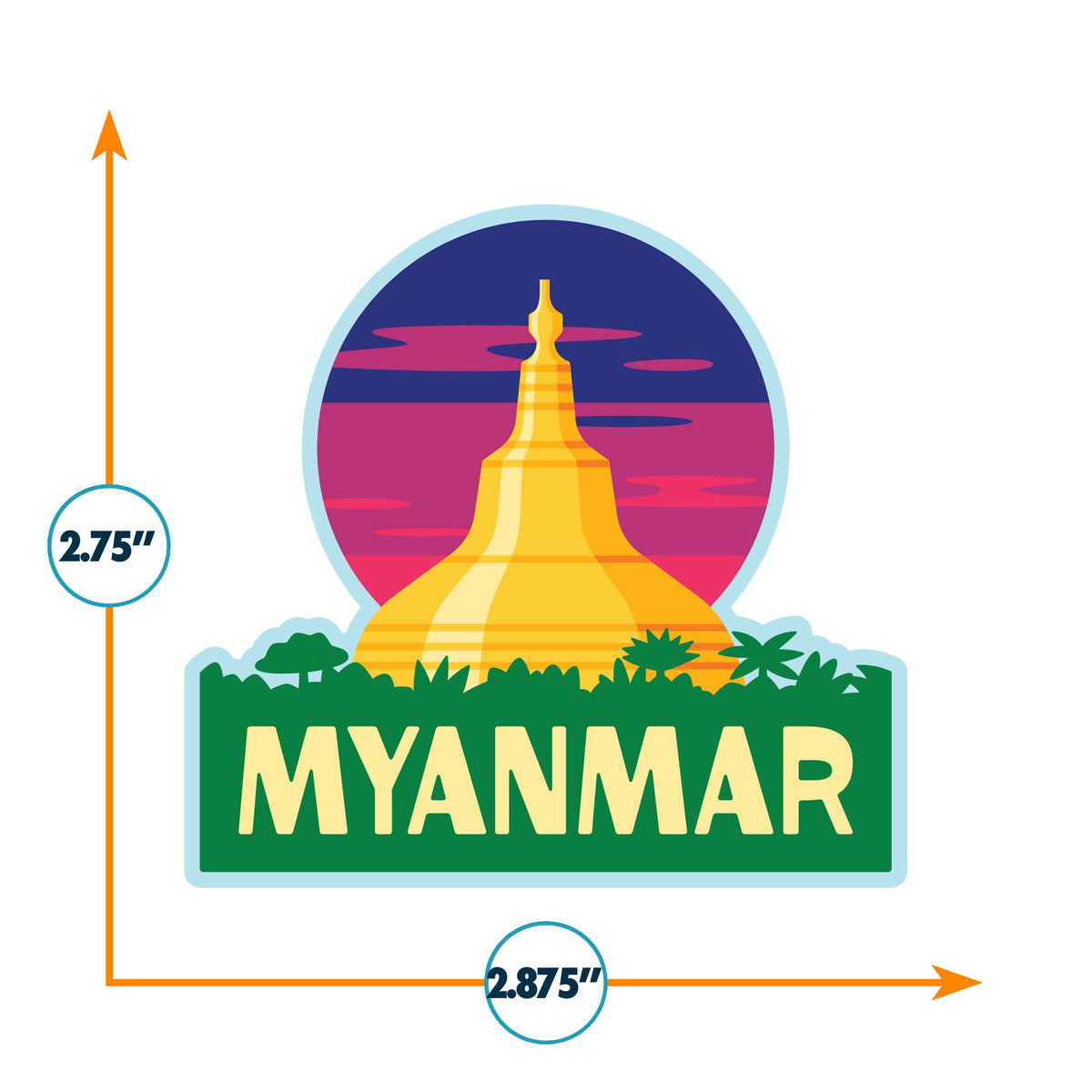 Myanmar Vinyl Sticker