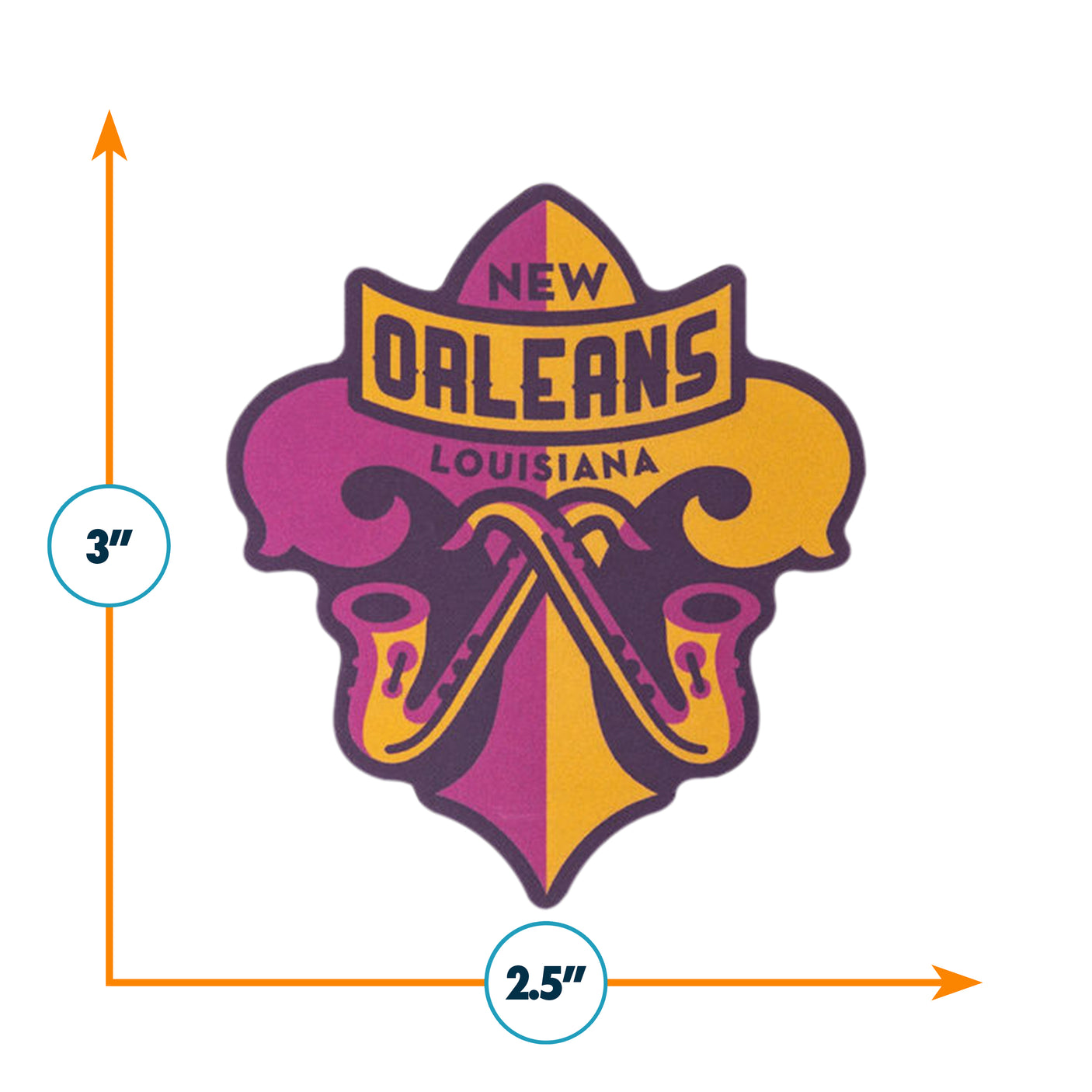 New Orleans Louisiana Sticker