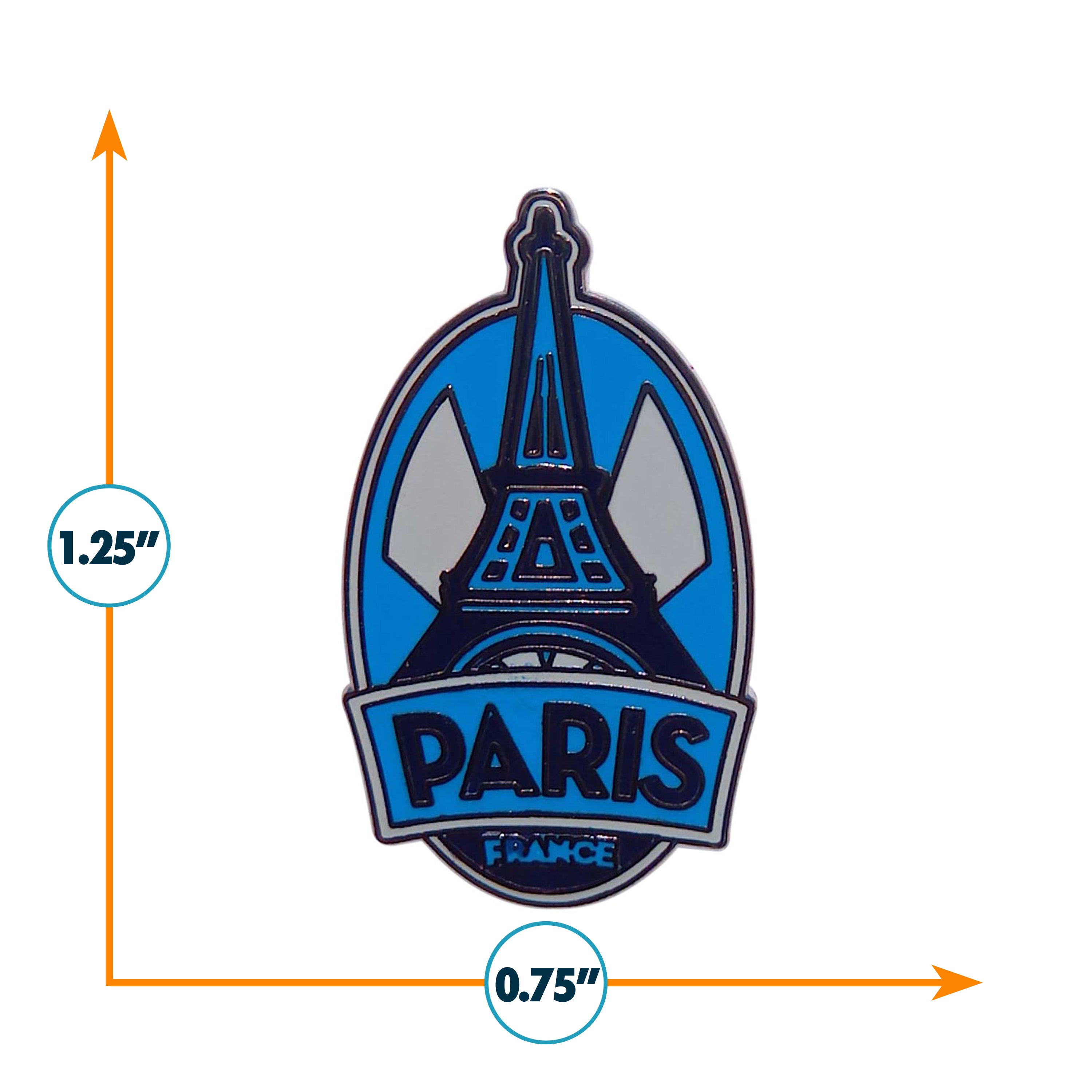 Paris France Enamel Pin – Vagabond Heart
