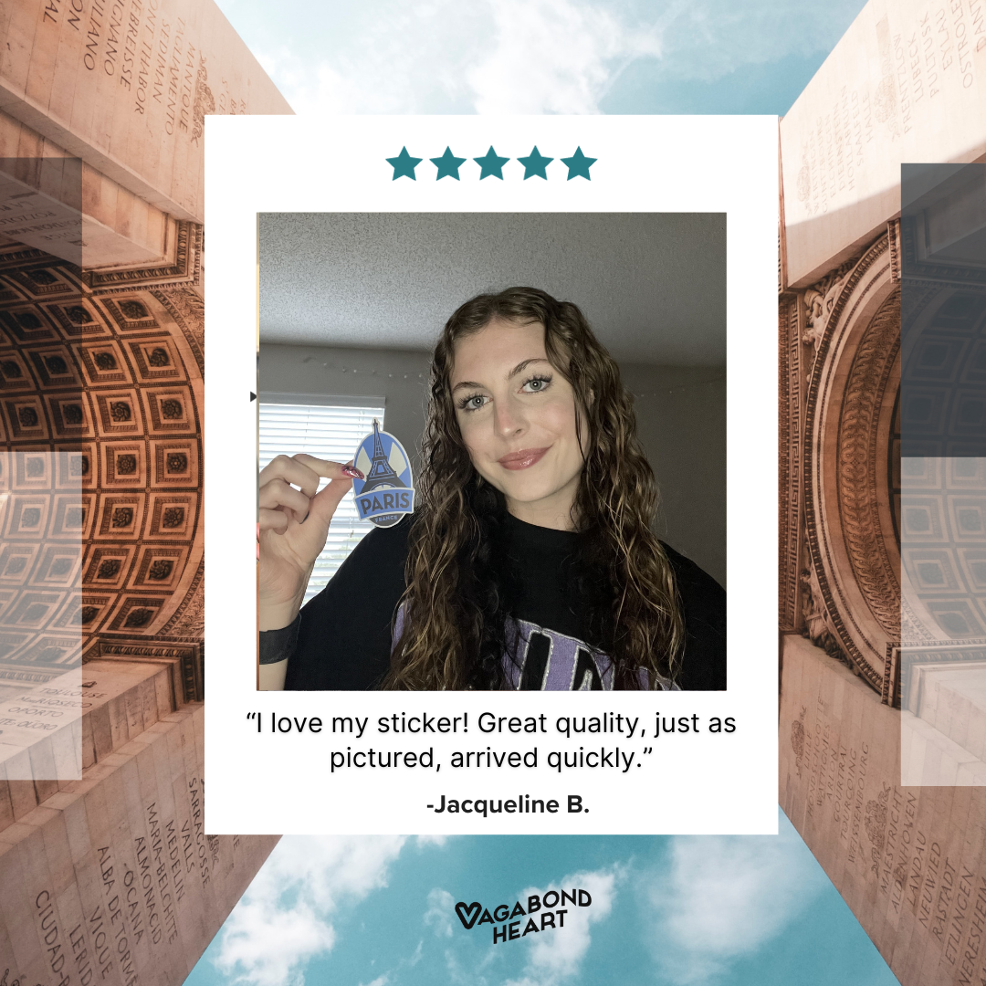 Paris France Sticker