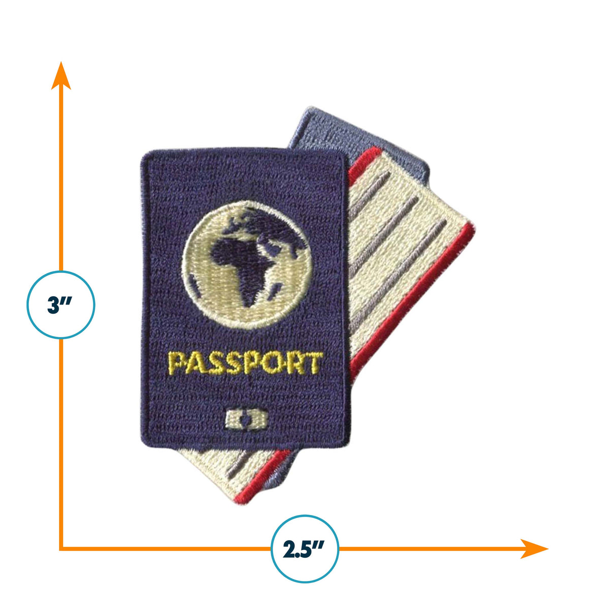 Passport Iron On Patch