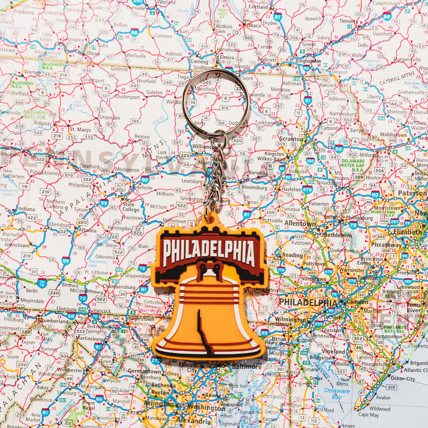 Philadelphia PVC Keychain