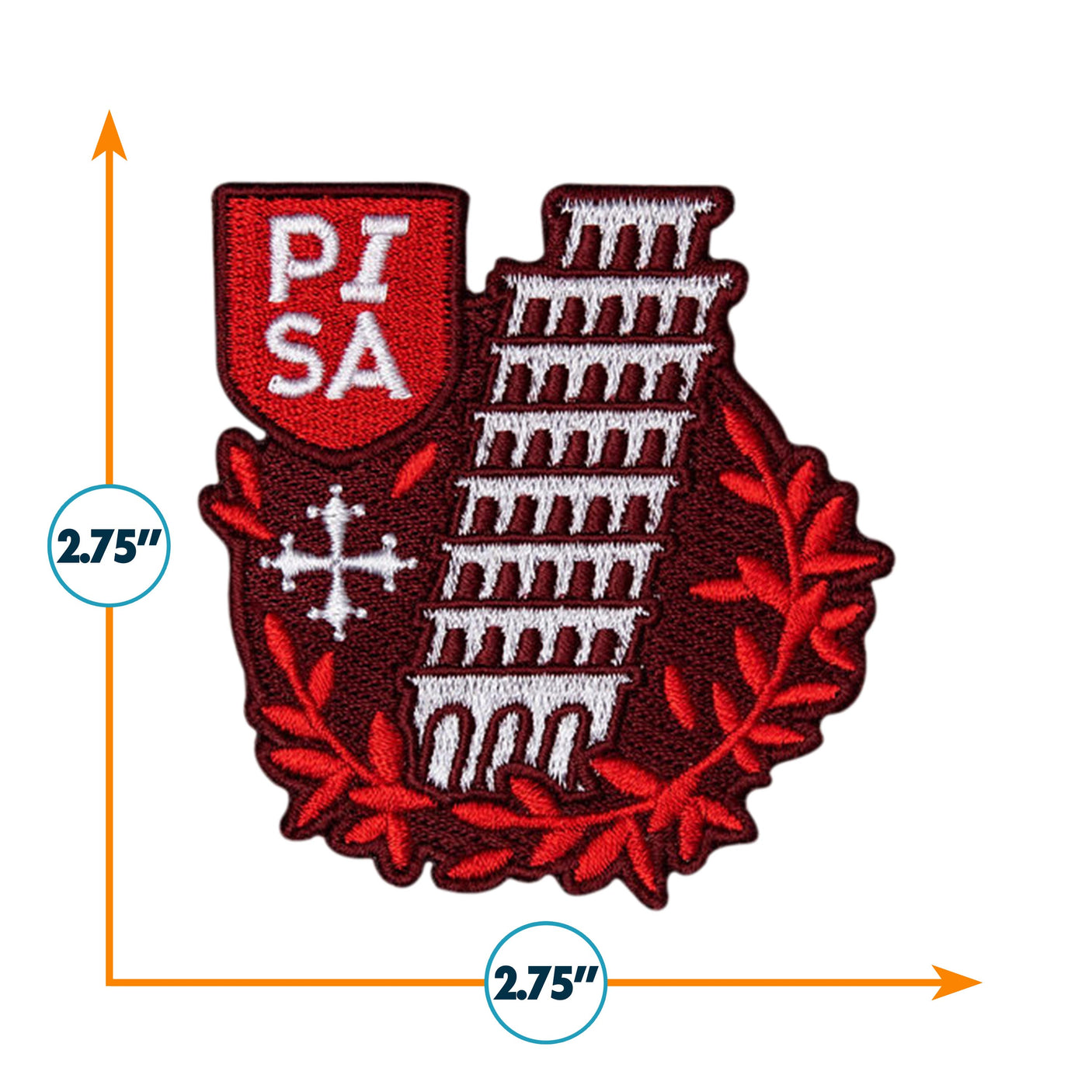 Leaning Tower of Pisa Italy Patch