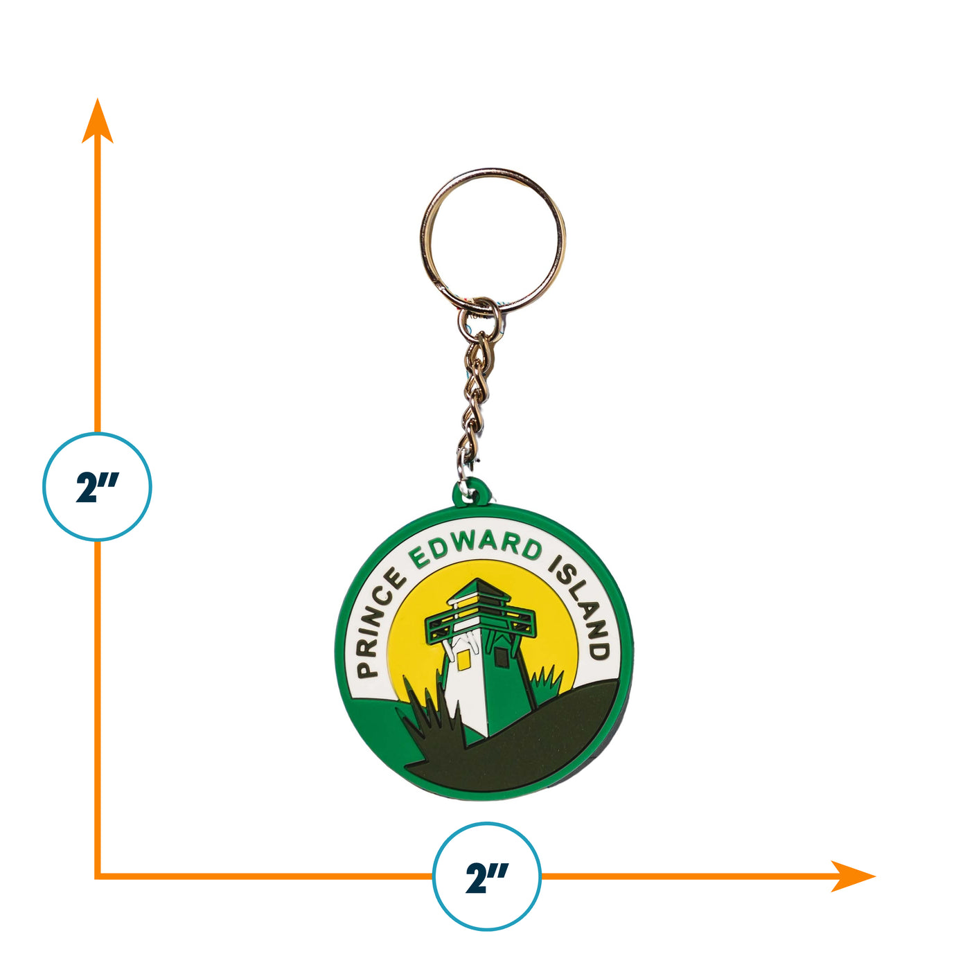 Prince Edward Island PVC Keychain