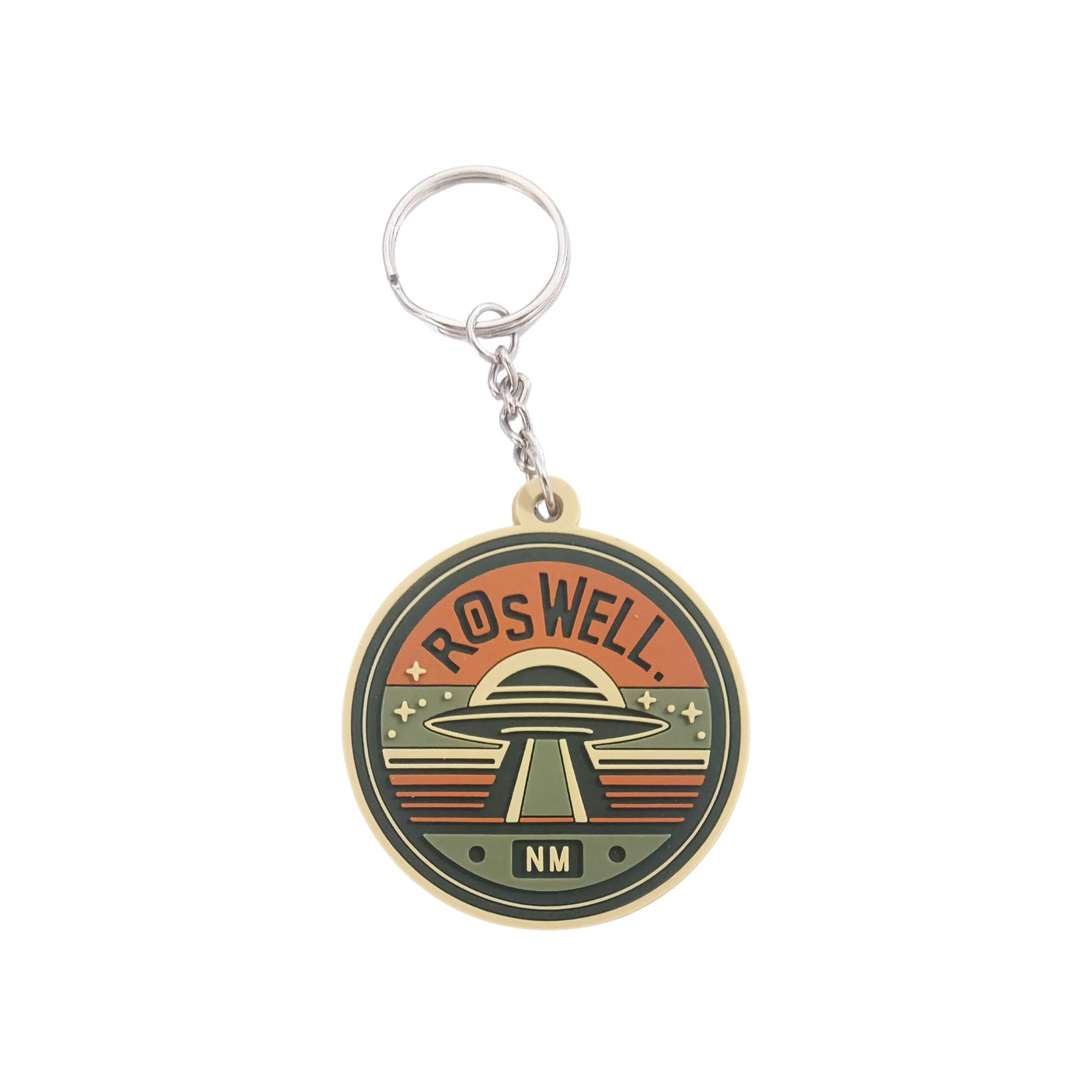 Roswell, NM PVC Keychain