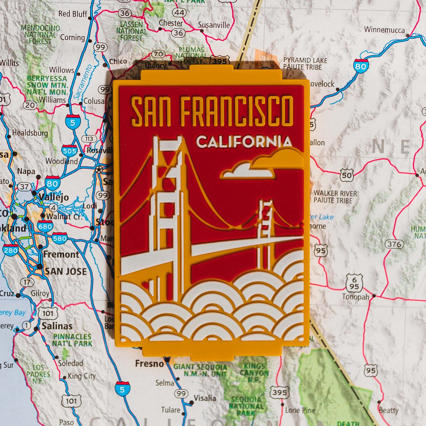 San Francisco California PVC Fridge Magnet