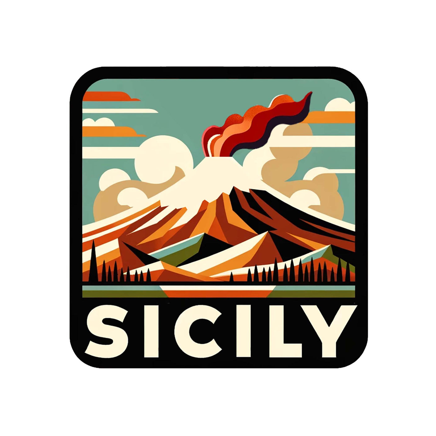 Sicily Enamel Pin