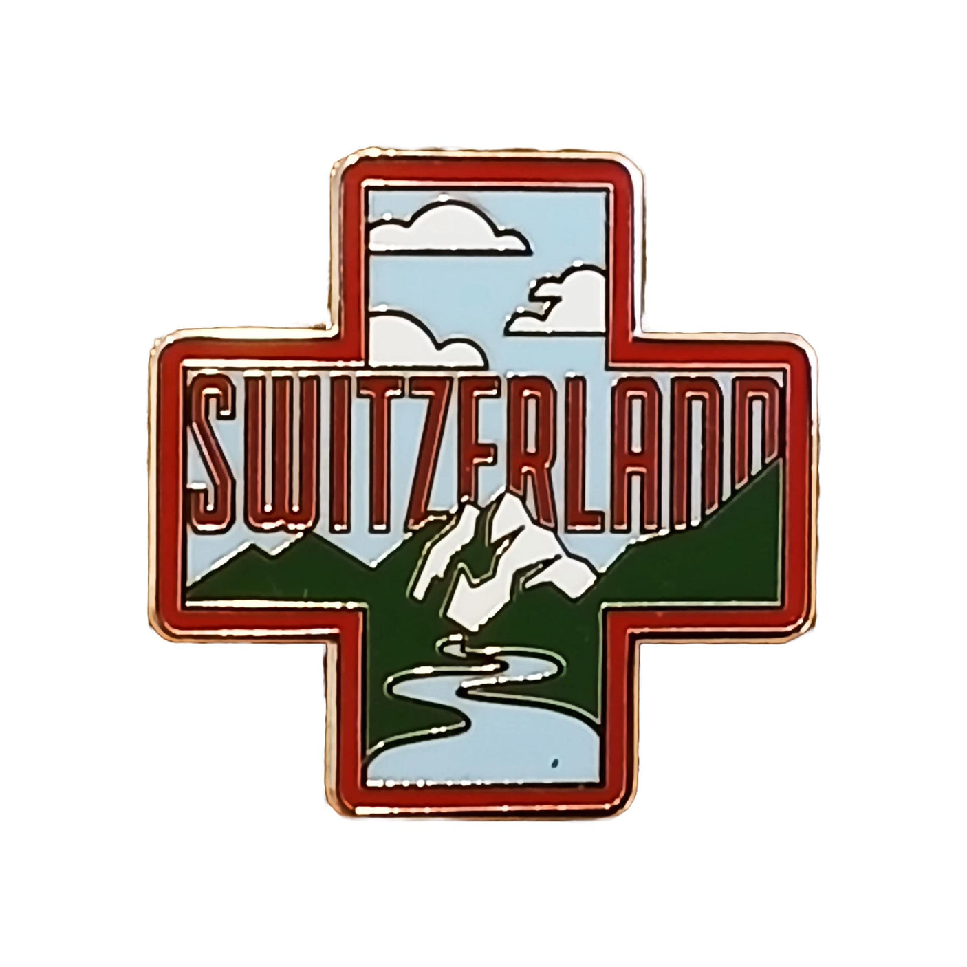Switzerland Enamel Pin