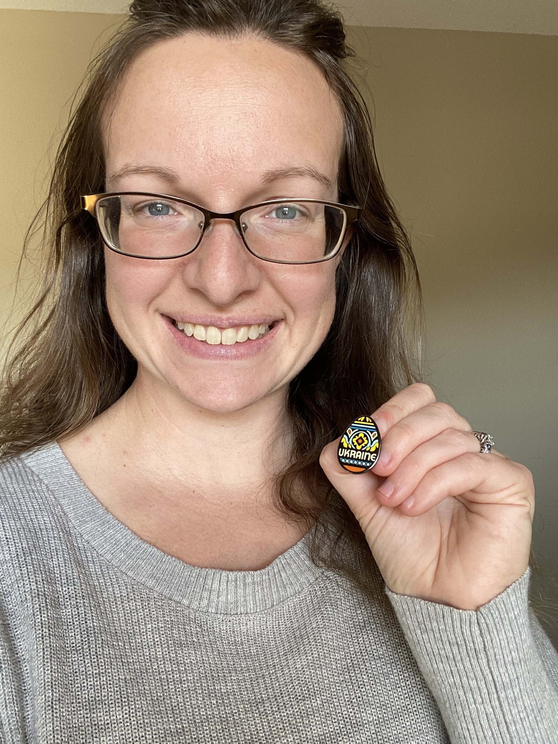 Ukraine Enamel Pin – Vagabond Heart