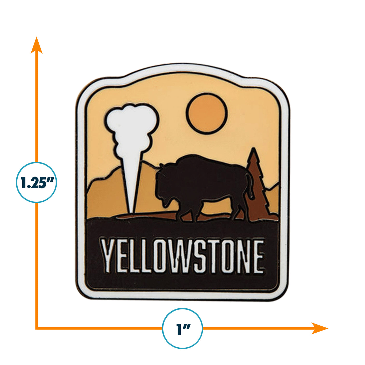 Yellowstone National Park Enamel Pin