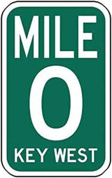 Key West Mile 0 Florida Enamel Pin