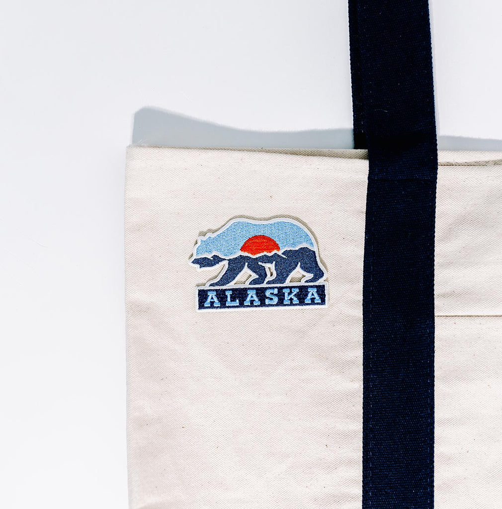 Alaska patch on a bag