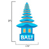 Bali sticker size information