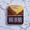 Big Bend patch on a map background