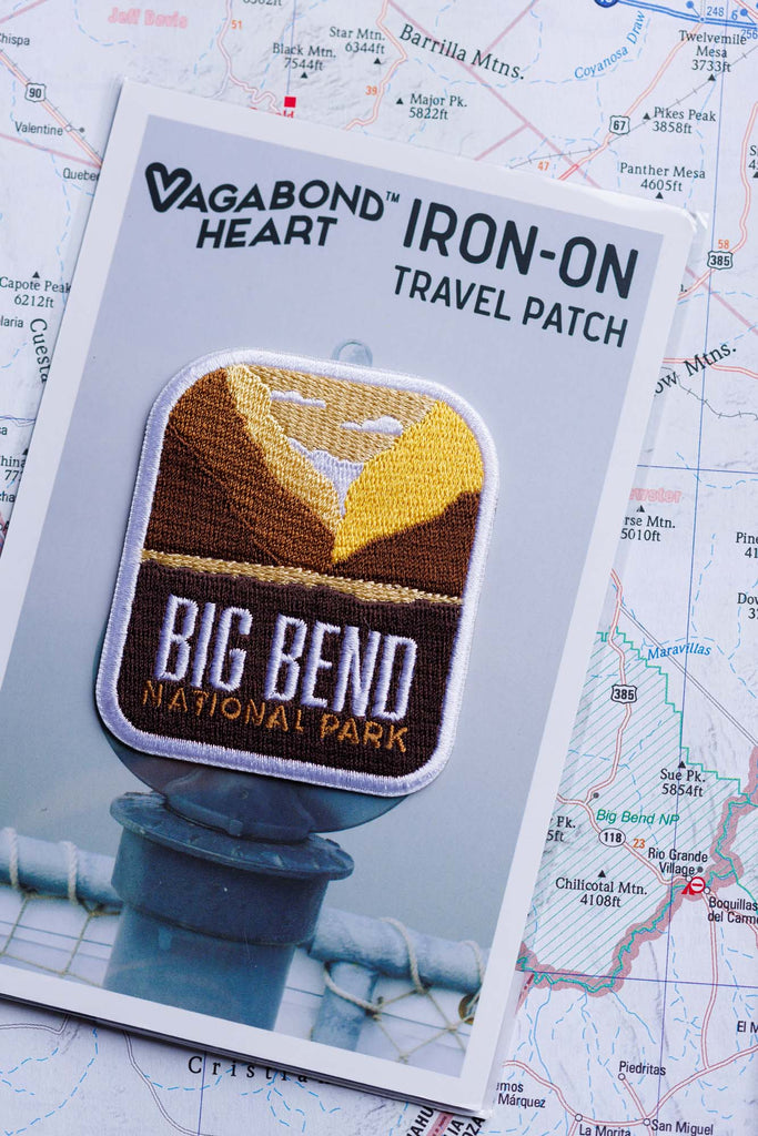 Big Bend patch with high quality backing card