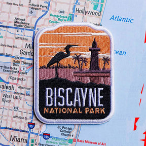 Biscayne patch on a map background