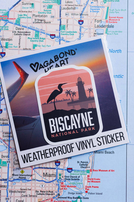 Biscayne weatherproof vinyl sticker