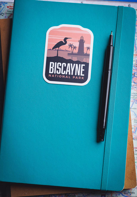 sticker on a notebook