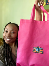 travel patch on  a bag