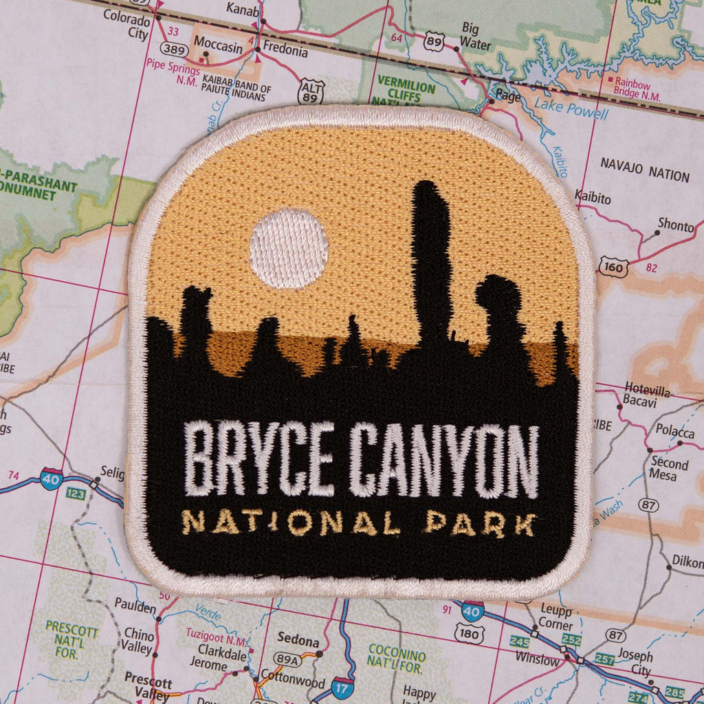 Bryce patch on a map background