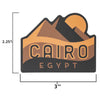 Cairo sticker size information