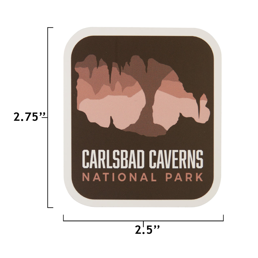 Carlsbad sticker size information