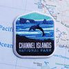 Channel Islands patch on a map background