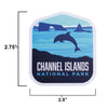 Channel Islands sticker size information