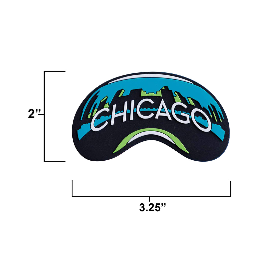 Chicago fridge magnet size information