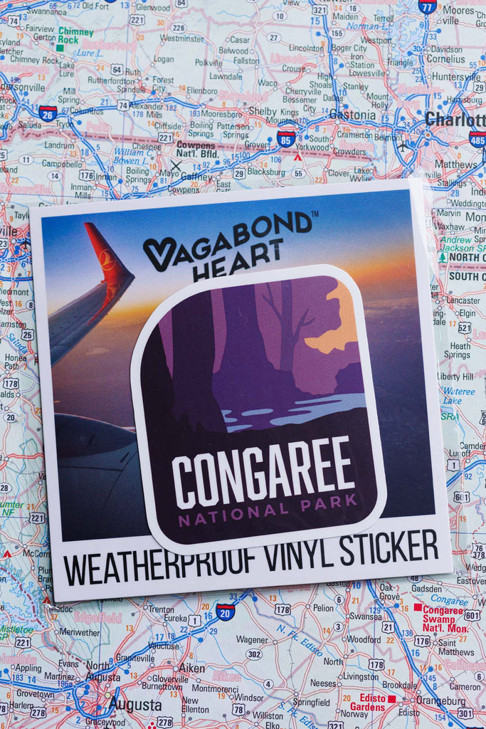 Congaree sticker weatherproof vinyl sticker