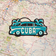 Cuba patch on a map background