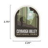Cuyahoga Valley sticker size information
