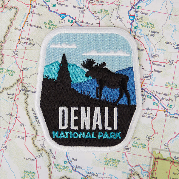 Denali patch on a map background