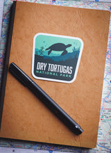 sticker on a notebook