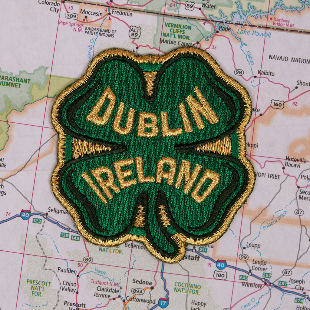 Dublin patch on a map background