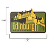 Edinburgh sticker size information