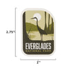 Everglades sticker size information