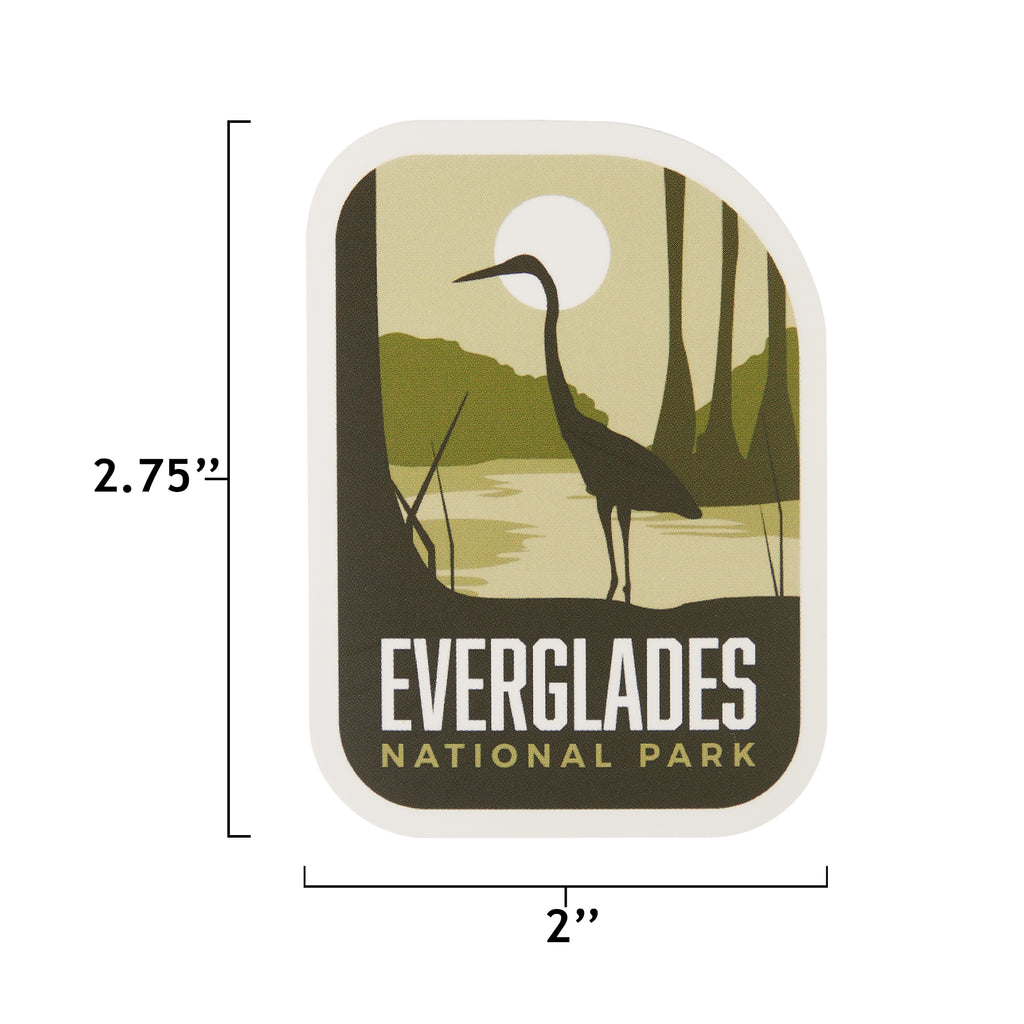 Everglades sticker size information