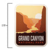 Grand Canyon fridge magnet size information