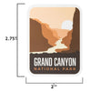 Grand Canyon sticker size information