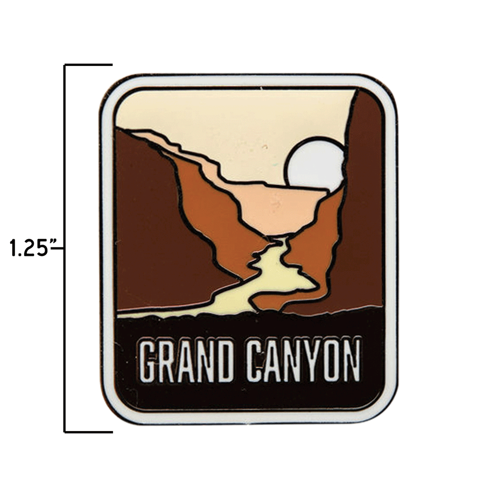 Grand Canyon pin size information