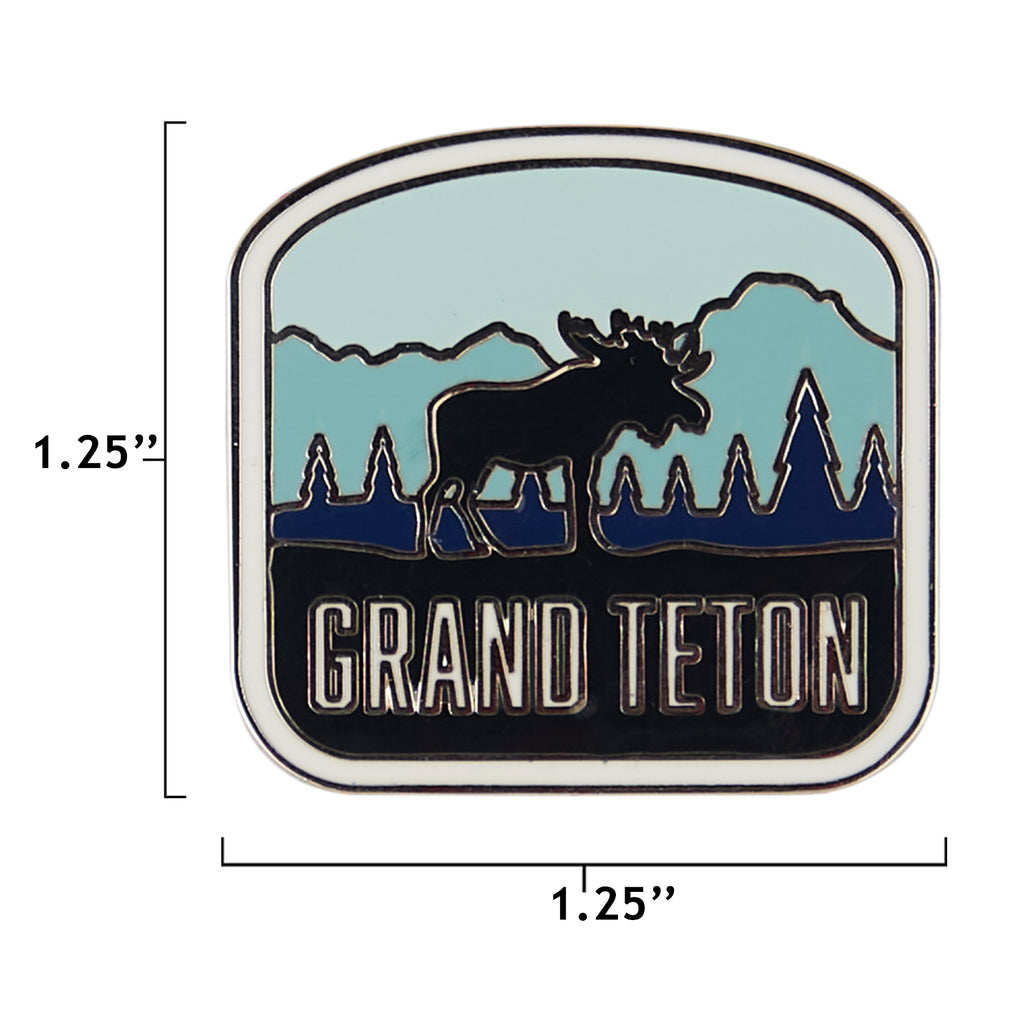 Grand Teton pin size information